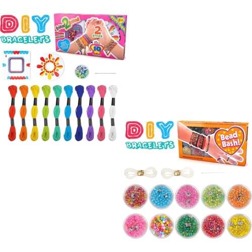 Friendship Bracelet Kit DIY Jewelry Making Handmade Crafts Toys for Boys Girls Toddlers Christmas New Year Gifts
