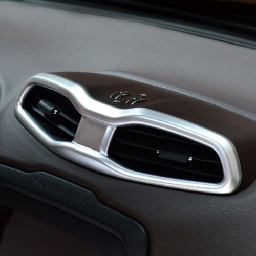 For Jeep Renegade 2015-2020 Interior Dashboard Central Air Vent Cover Trims
