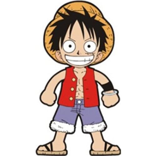 Car styling stickers super funny Pirate hero Luffy vinyl image decals Auto decoration anime poster cartoon wallpaper 2 styles