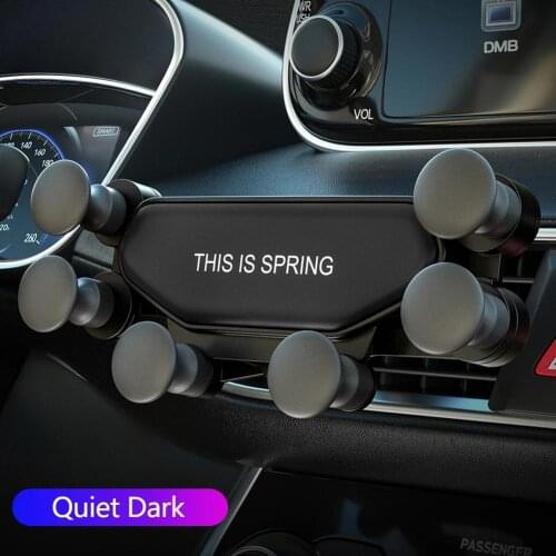The New Mobile Phone Holder Is Suitable For All Mobile Phones With Six-point Gravity Outlet Car Phone Holder