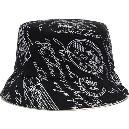 LDSLYJR Cotton Creative Letter Number Bucket Hat Fisherman Hat Outdoor Travel Hat Sun Cap Hats for Men and Women 396