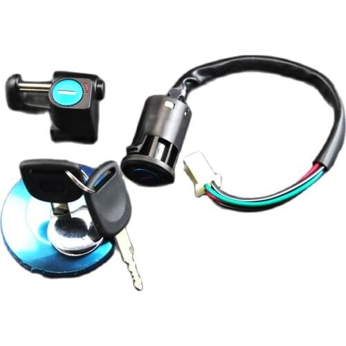 Motorcycle Ignition Switch Fuel Tank Cap Lock Key Kits with 4 Wire for Honda Monkey Bike Z 50 Z50 Motorbike