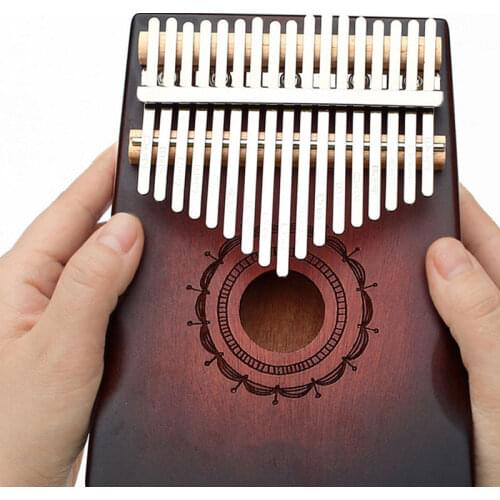 Kalimba 17 Keys Thumb Piano Musical Instrument Nice Sound Creative Finger Piano Handguard Design Instrument Kalimba Kids Gifts