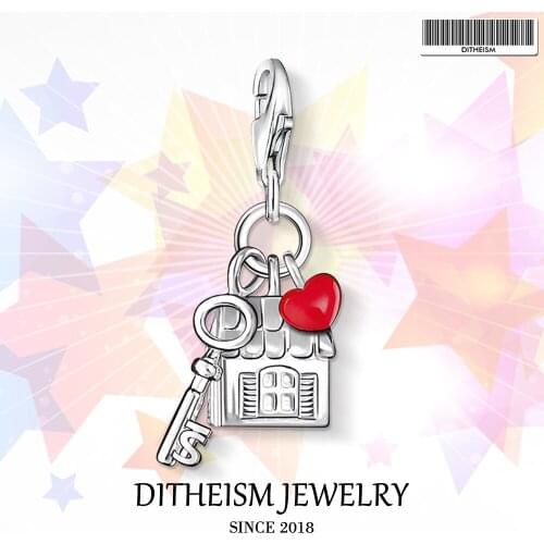 Love House Charms Pendant,2018 Fashion Jewelry 925 Sterling Silver Romantic Gift For Women Girls Pet Fit Bracelet Necklace Bag