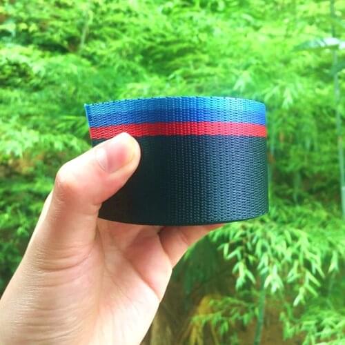 Polyester webbing racing seat belt 4.8cm seatbelt safety webbing 3.5 to 30 m for front rear row car seat accessories blue red