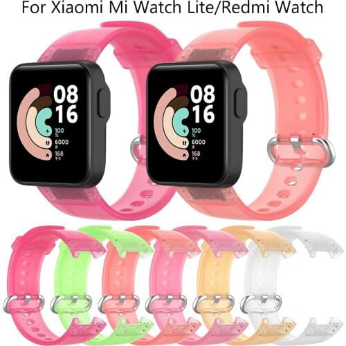 TPU Wristband For Xiaomi Redmi Watch Lite Wrist Strap Smart WatchBand Accessories Bracelet Soft Silicone Transparent