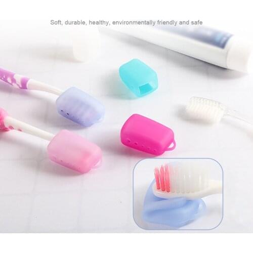 Silicone Toothbrush Case Cover For Home Outdoor Travel Brush Protection High Quality Portable Brush Cap Protective Sleeve 1PC