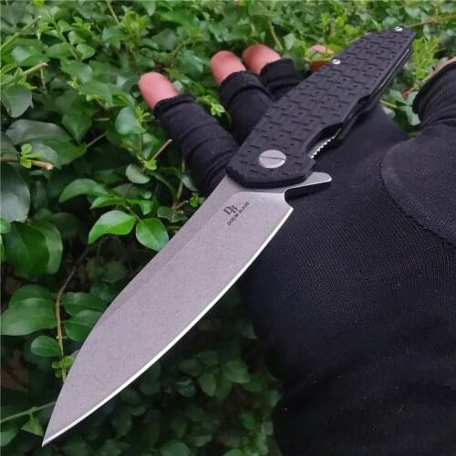 Folding Knife, D2 Blade, Black G10 Handle, Exquisite Pocket Knife, Sharp Tactical Quick-opening Hunting Knife, Collection, Gift