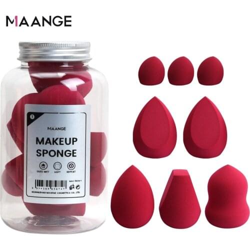 MAANGE 8pcs Makeup Sponge Professional Cosmetic Puff Multiple sizes For Foundation Concealer Cream Make Up Soft Sponge Puff