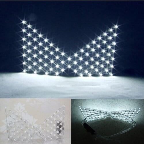 Led Masquerade Party Mask Luminous Night Club Props Masks Singer Dancewear Led Illuminate Glasses Halloween Costumes