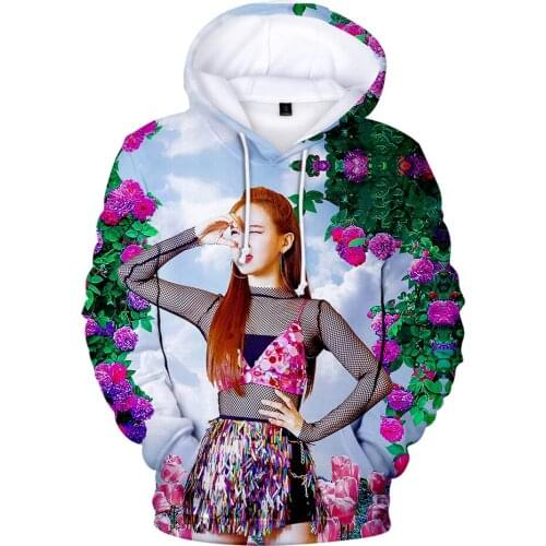 Sidno Male Loose Harajuku TWICE 3D Hoodies Men/Women Korean Version Of The Trend Hooded Singer Leisure TWICE Hip Hop Hoodie