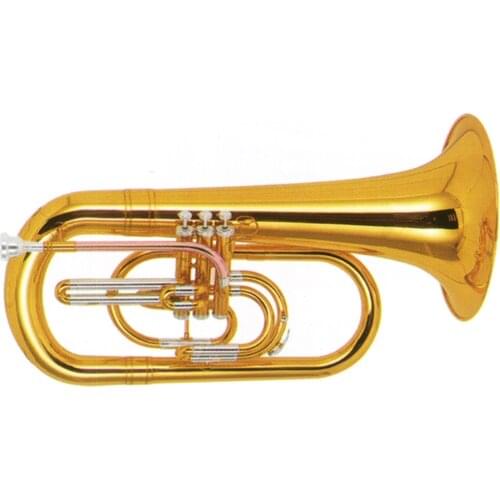 Gold lacquer Tone Bb Marching Euphonium