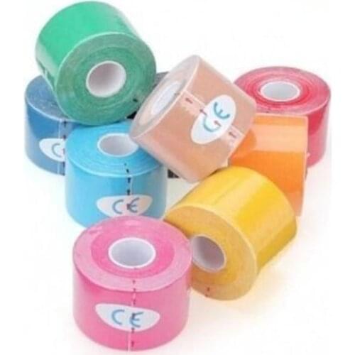 1 Roll 5mx5cm Colorful Self Adhesive Ankle Finger Muscles Care Medical Elastic Bandage Gauze Dressing Tape Sports Wrist Support
