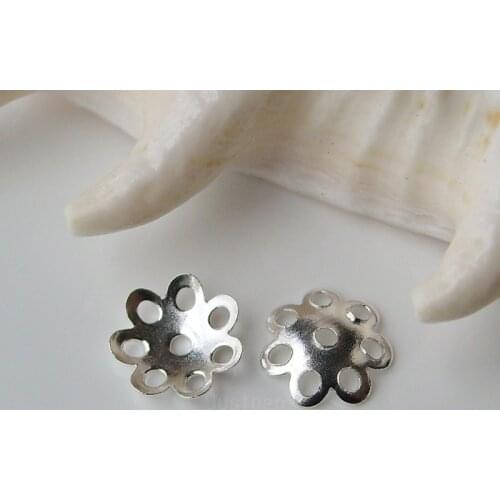 Solid 925 Sterling Silver Bead Caps ,1 piece