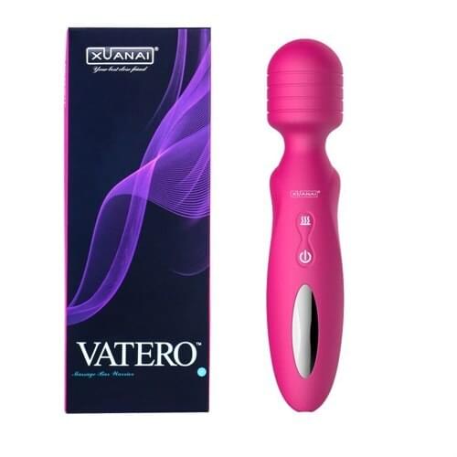 12 Speeds Heating Magic Wand Vibrator Rechargeable Powerful Body Massager Clitoral Vibrator Adult Sex Toys For Women
