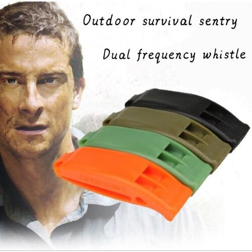 2 pcs Training whistle for birds red/orange dual frequency whistle