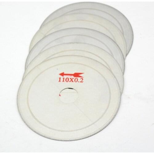 5Pcs 4.5" inch Super-Thin Diamond Lapidary Saw Blade Cutting Disc Rim 0.01" Gems ILOVETOOL