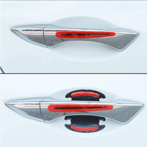 8pcs Universal 3D Car Door Handle Paint Scratch Protector atch Cover Guard Protective Film Car Sticker