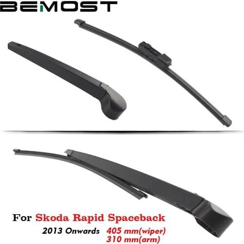 BEMOST Auto Car Rear Windshield Wiper Blade Arm Natural Rubber For Skoda Rapid Spaceback Hatchback 2013 2014 2015 2016 2017 2018