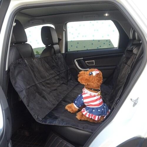 Car Accessories Mat Pet Carriers Oxford Fabric Pattern Car Pet Seat Cover Dog Car Back Seat Waterproof Cushion Protector Pet Mat