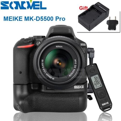 Meike MK-D5500 Pro 2.4G Wireless Remote Control Vertical Battery Grip Holder for Nikon D5500 camera EN-EL14 EN-EL14a