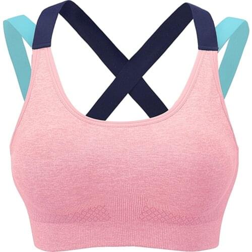 Back tapes one plus yoga bra womens sports bra seamless active bra