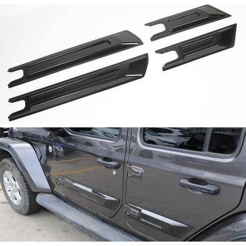 For Jeep Wrangler JL JT Gladiator 2018 Up 4 Doors and 2 Doors Car Door Anti Scratch Strip Trim Styling New Auto Moldings