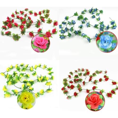 2.2m Artificial Fake Flowers Ivy Leaf Vine Wedding Hanging Garland Plant Decor