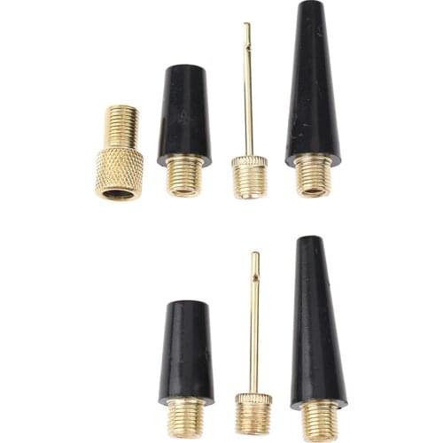 1SET Ball Needle Nozzle Adapter Kit for Basketball Football Bicycle Tire Inflate Pump Parts Accessories