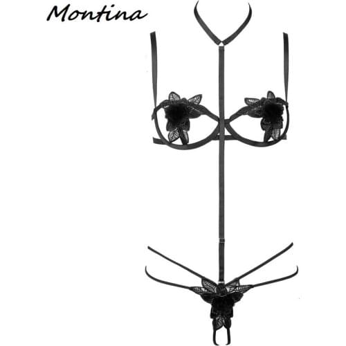 Garter Set Lingere Exotic Lingeire Sexy Open Bra Sex Wear for Women Woman Sexy Set Erotic Lenceria Mujer Sex Shop Sexy Lengerie