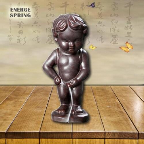 Smoke Waterfall Incense Burner With 60PCS Incense Cute Boy Cone Incense Censer Home Decor Back Flow Incense Burner