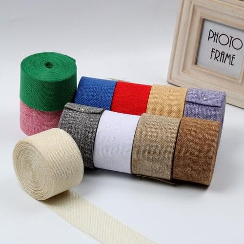 Burlap Wired Ribbons Color Ribbons Wrapping Craft Ribbons Christmas Home Decor Wreaths DIY Crafts Bow Tree Outdoor Decoration
