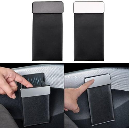 Magnetic Trunk Car Organizer Stowing Tidying Leather Car Seat Organizer Bag For Phone Card Holder Auto Hanging Pouch Box Bags