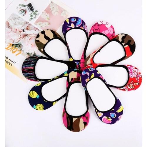 Boat socks women pure cotton shallow invisible socks spring summer cotton socks children silicone Anti-Slip transparent socks