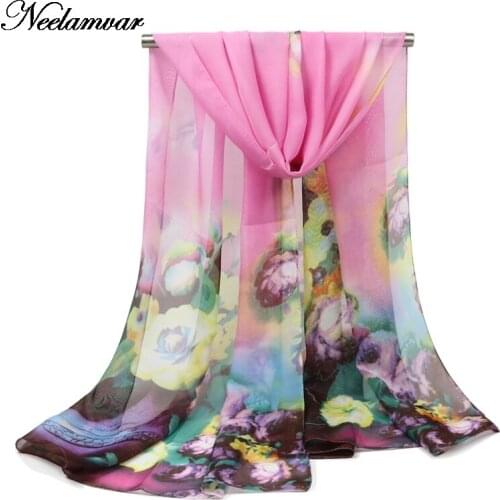 New women chiffon silk scarf spring and autumn accessories summer soft thin sunscreen cape shawls girl gifts free shipping