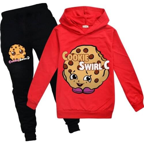 Autumn Funny Cotton T Shirt Children Girl T-shirt Youtube Gaming Tops Boys Tshirt COOKIE SWIRL C Kids Hooded Boy Clothes Hoodies
