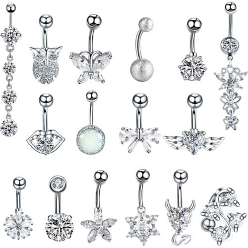 1PC Steel Sexy Belly Button Rings Navel Piercing Ombligo Nombril Ear Piercings Navel Ring Body Jewelry