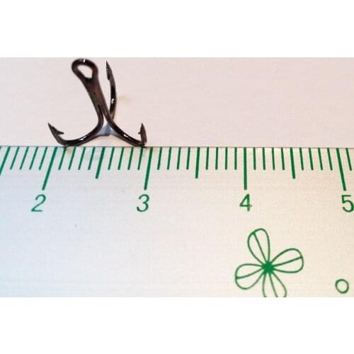 Fishing treble hooks 6# 10# 14#mix each 100pcsAltogether 300pcs High-carbon steel