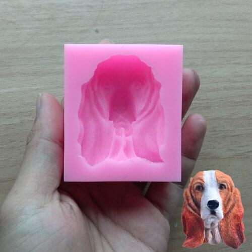 Dog Shape Silicone Cake Mold, Baking Mould For Candy Cookie Chocolate Sugar Craft Lace Fondant Cake Decorating Tools SQ17197