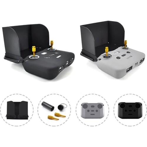 Mavic Air 2 Controller Silicone Case Protective Skin Slim Soft Cover w/ Neck Strap Lanyard for DJI Mavic Air 2 Drone Accessories