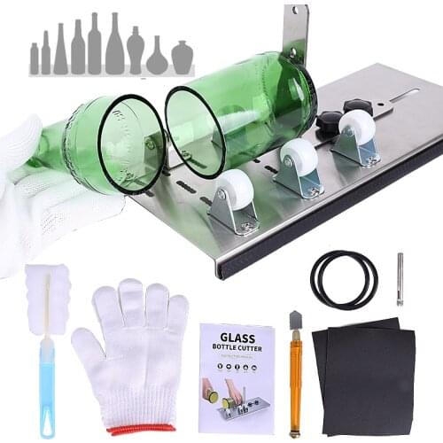 Wine Beer Bottle Glass Cutter Machine for DIY Decorations Professional Bottles Glass Cutter Tools Bottles Jars Cutting Tool Kit