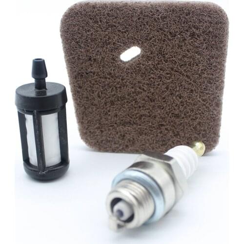 Air Filter & Spark Plug For Stihl FS38 FS45 FS46 FS55 HS45 FC55 KM55 4140-124-2800 Trimmer Replacement Parts