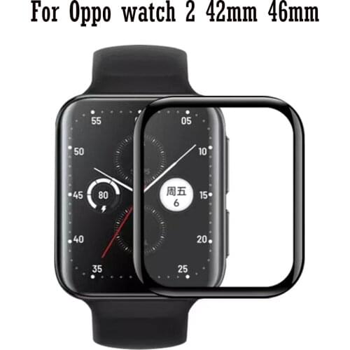 Protective Film For Oppo watch 2 42mm 46mm SmartWatch Screen Protector Films 3D Full Clear TPU Soft Ultra-thin Curved Cover new