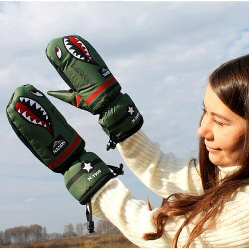 Winter Ski Gloves New Brand Waterproof Windproof Plate Single Men And Women Professional Men And Women Warm Snowboarding Gloves