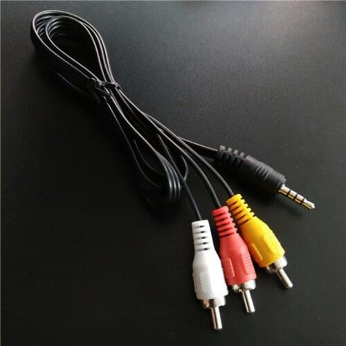 1.5M 3.5mm Jack Plug Male to 3 RCA Adapter High Quality 3.5 to RCA Male Audio Video AV Cable Wire Cord
