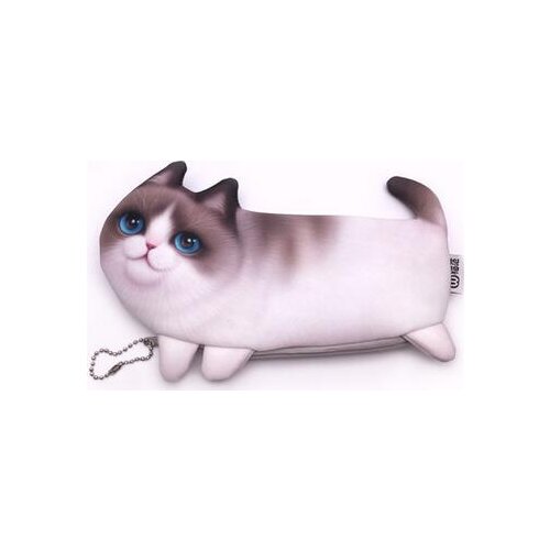 1pcs/lot New Cute Cat Face Printed Zipper Coin Purses For Kids Students Pencil case Cartoon coin Wallet 22.5*11cm