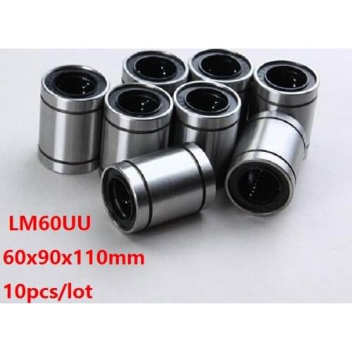 10pcs/lot LM60UU LM60 60x90x110mm Linear motion bearings bushings for CNC router parts 60*90*110mm