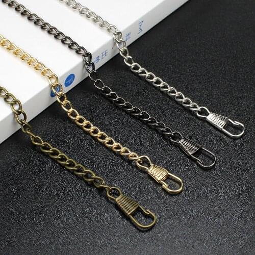 10Pcs 40-60-120CM 5MM Width Metal Bags Chain Purse Women Shoulder Strap For Bags Replace Crossbody Chain Bag Accessories