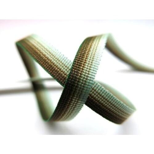 10 Yards 6mm or 10mm Ombre Ribbon Trim|Brown Green Narrow|Polyester|Doll Trim|Embellishment