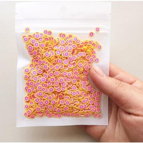 2000pcs Fruit Slices Charms for Slime Supplies Kit Fluffy Filler Fruit Polymer Clear Slime Accessories Putty Clay Toys for Kids